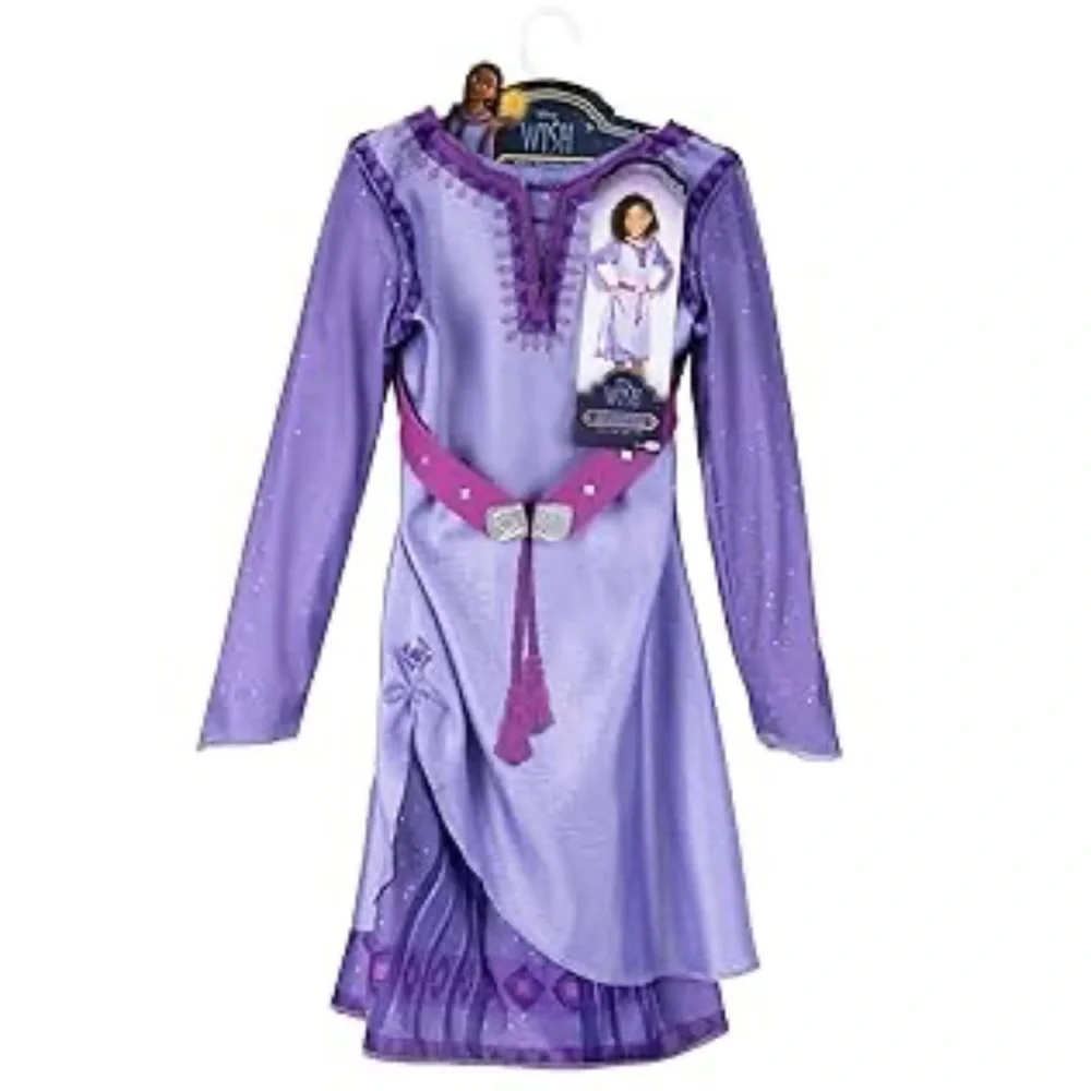 🆕- Disney's Wish Asha Dress Authentic Movie Licensed Costume Sizes 4-6X